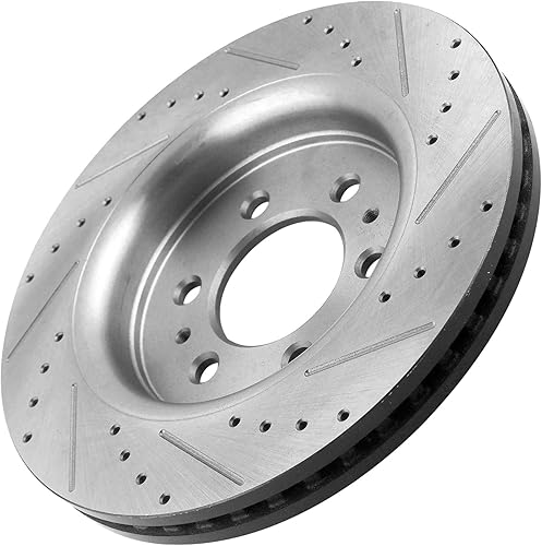 Miniatura 8 de MotorbyMotor Rotores de freno delanteros y traseros de repuesto para Ford F-150 2010-2011 (solo modelos de 6 lengüetas) Kit de rotor de freno