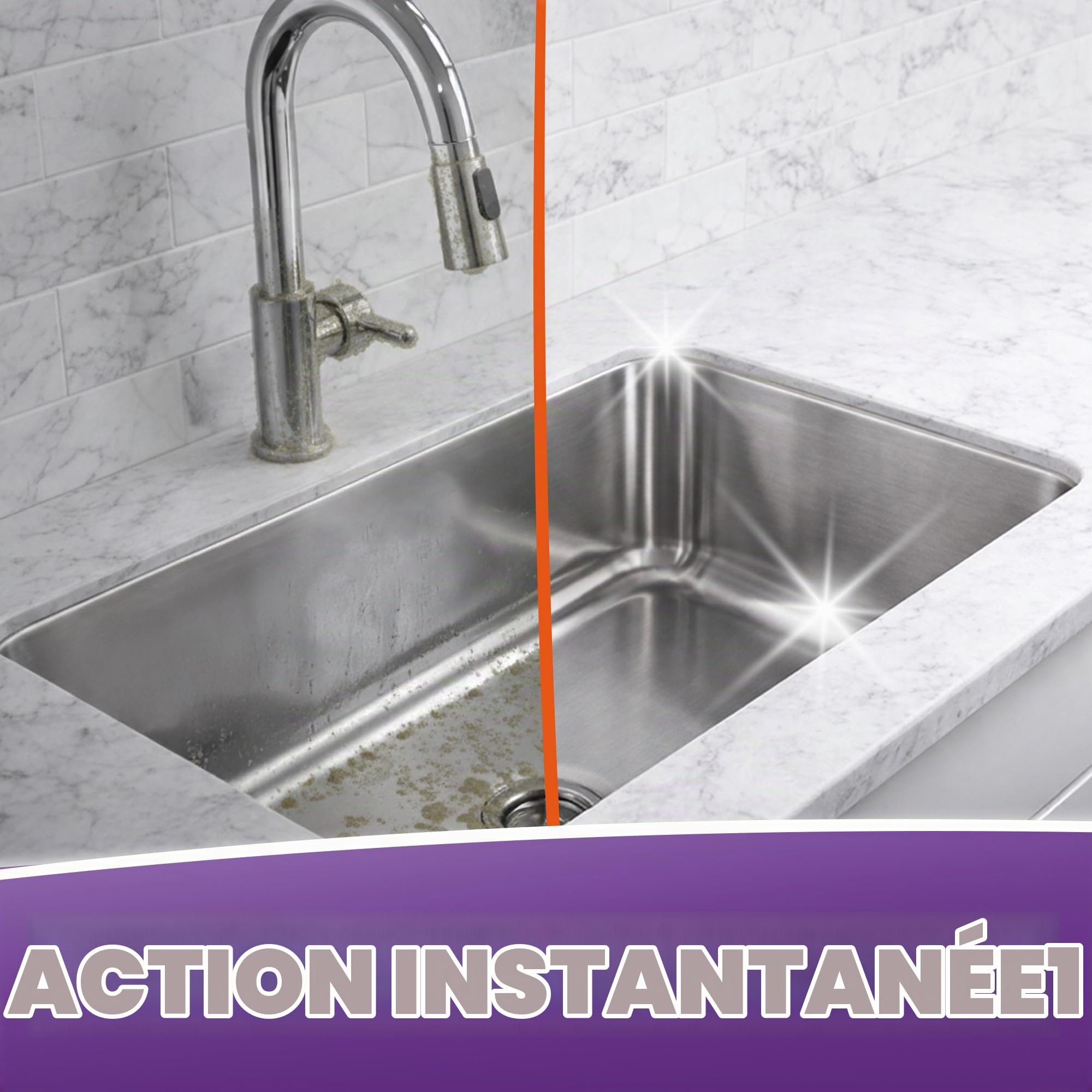 Cillit Bang Lot de 6 détartrants, 750 ml chacun, utilisation dans les douches, salles de bains, cuisine, élimine le calcaire, la saleté et la rouille