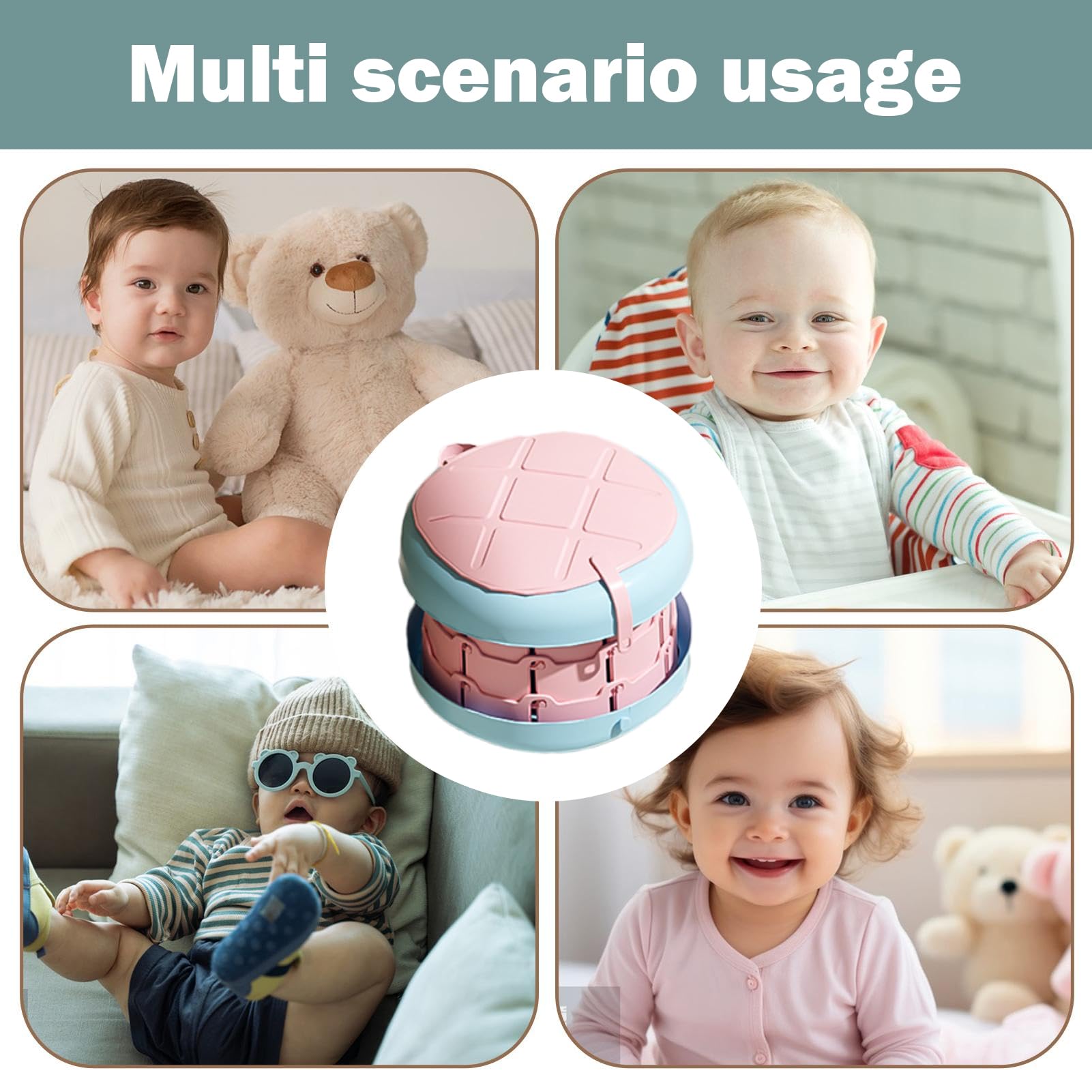 Orinal Portátil Infantil Entrenador Plegable Con Protector Contra