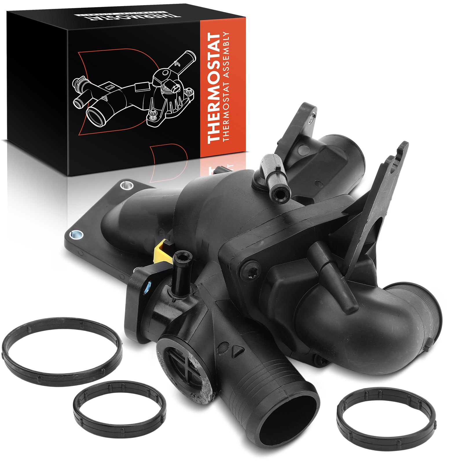 Frankberg Termostato regolatore del liquido di raffreddamento AJ811793 | Compatibile con: XK Coupé X150, XJ X350 X358, S-Type X200, XK8 Coupé X100, XK8 Cabriolet X100, XK Convertible X150