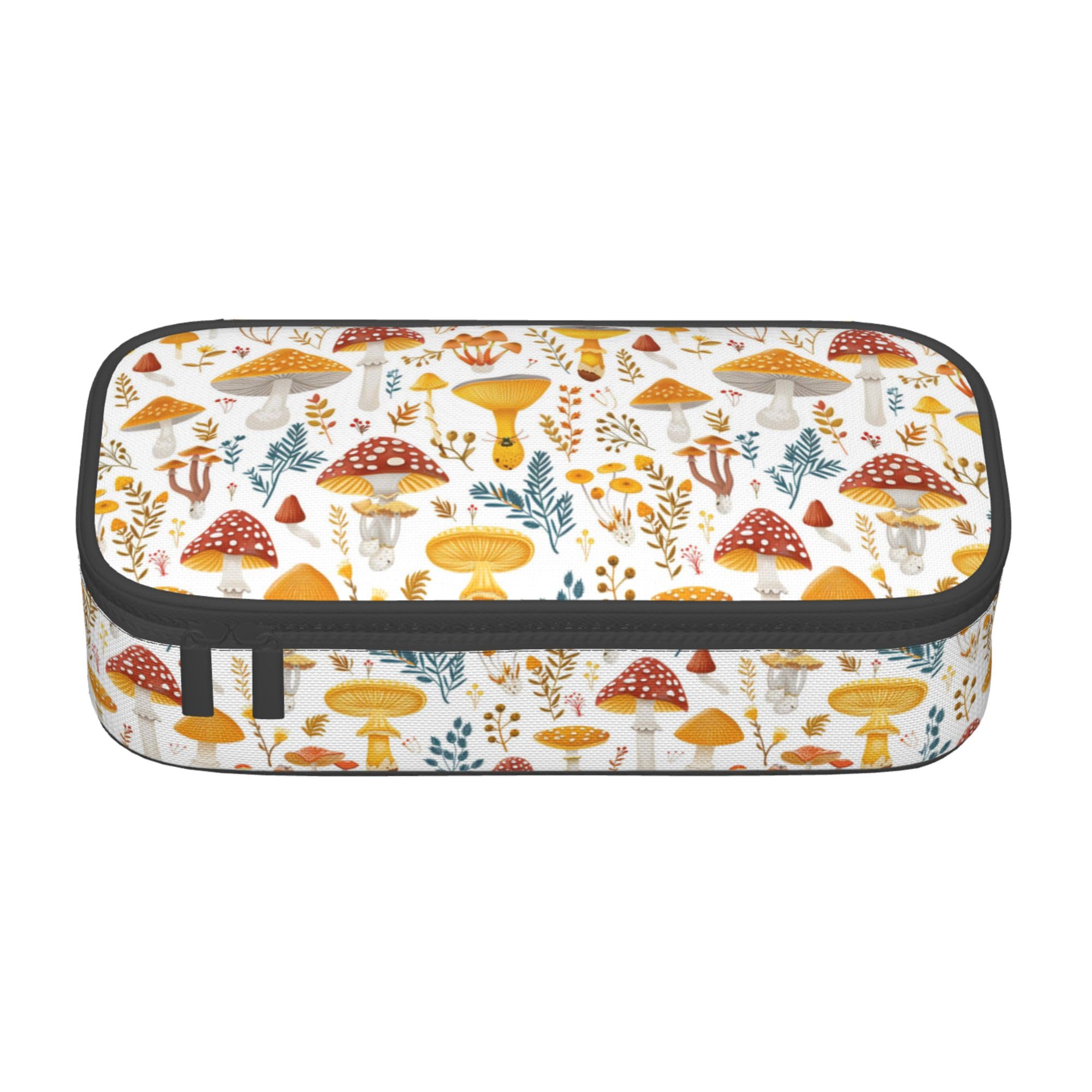 NOXOZNMOK Mushroom Pencil Case Big Capacity Multifunctional Storage Pen Pouch Pencils Bag with Zipper for Office