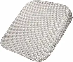 HARFINGTON Almofada de assento de 8 cm de espessura confortável de espuma viscoelástica para cadeira de escritório com fundo antiderrapante para motorista de assento de carro, cinza