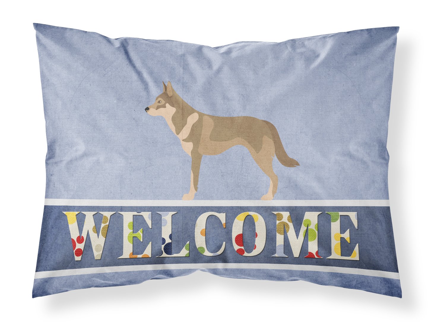 Taie d'oreiller Chien-Loup Caroline S Treasures multicolore de taille standard