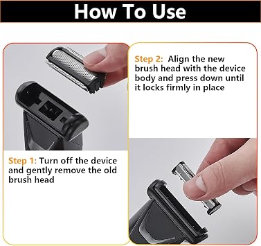 Icetop 2 PCS Replacement Foil Blade Compatible with MANSCAPED Lawn Mower