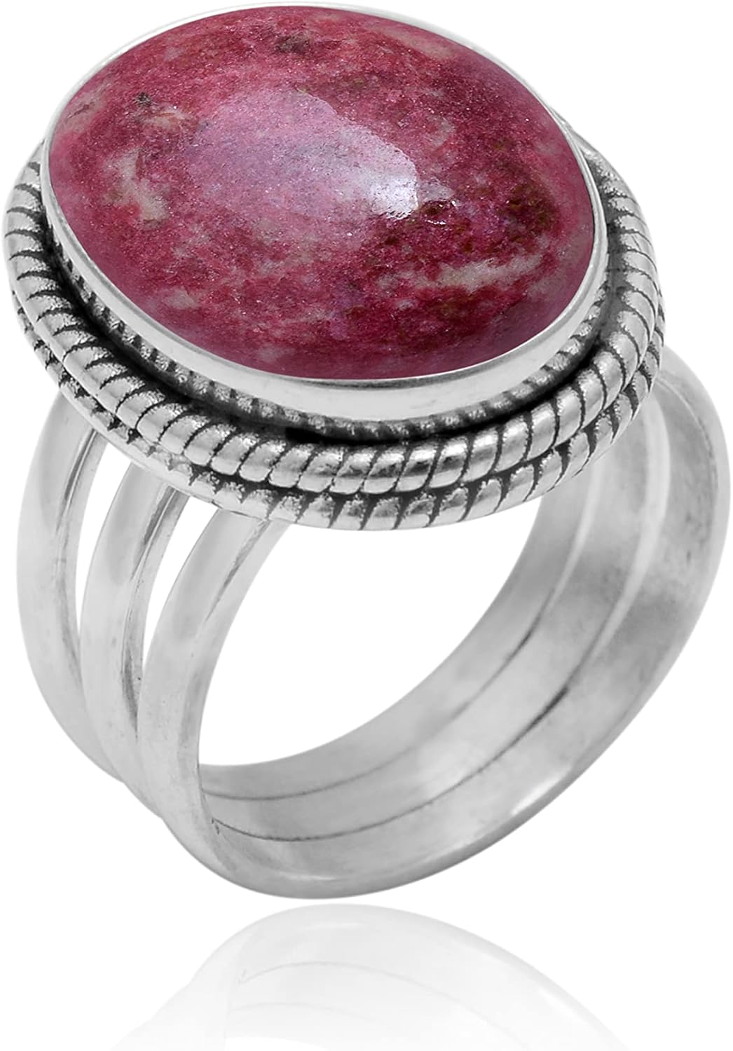 Veracity Jewelry Sterling Silver Gemstone Statement Rings – Jewelry For Women Birthday Anniversary Wife Mom Girlfriend Sister – Vintage Boho Style Handmade Gifts