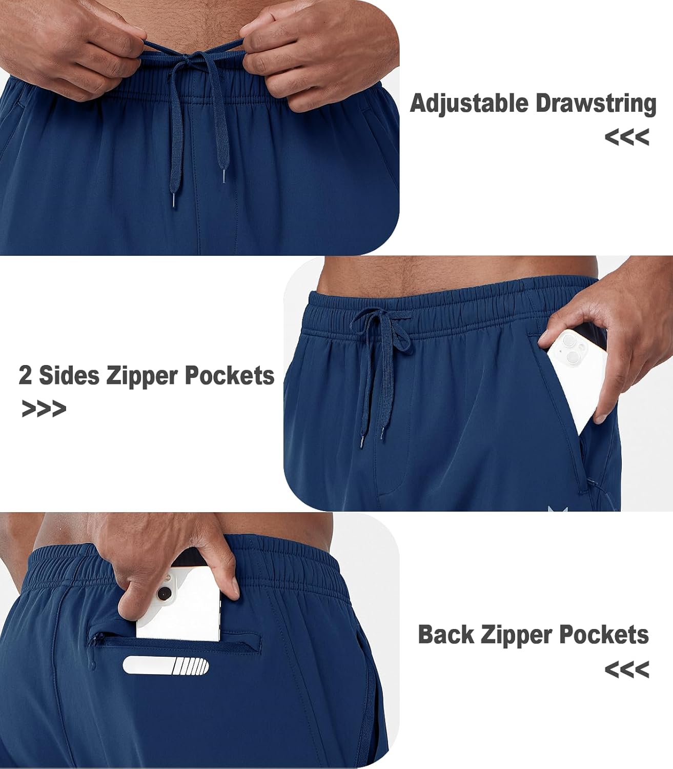 NORTHYARD Men's Fleece Lined Pant Winter Warm Sweatpant Wind Cold Weather Pants Running Athletic Workout Gym Joggers - Image 4