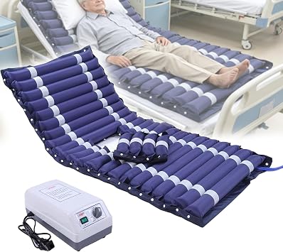 Alternating Air Pressure Mattress, 195 X 90 Cm Anti-Bedsore Mattress with Whisper-Quiet Pump, Waterproof, with Toileting Hole, for Elderly and Bedridden Patients