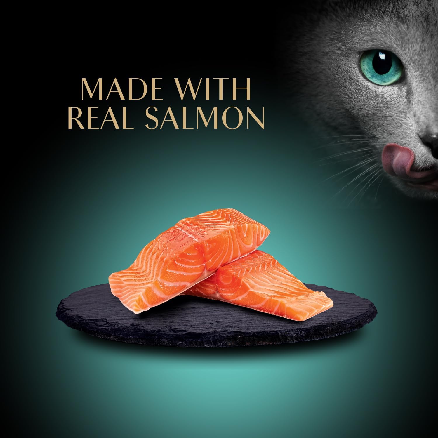 Sheba Premium Puree Cat Treats Lickable Smoked Salmon Flavor, 0.49 oz. Tubes, 4 Count (Pack of 11) – Total 44 Count
