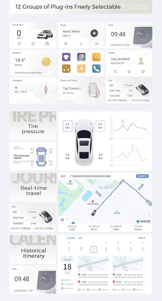 Amazon.com: DUDUAUTO DUDU4 Universal Fit Car Stereo Radio