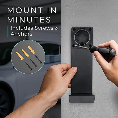 Miniatura 7 de Lectron soporte para boquilla de cargador de vehículos eléctricos y gancho en J para todos los vehículos eléctricos J1772