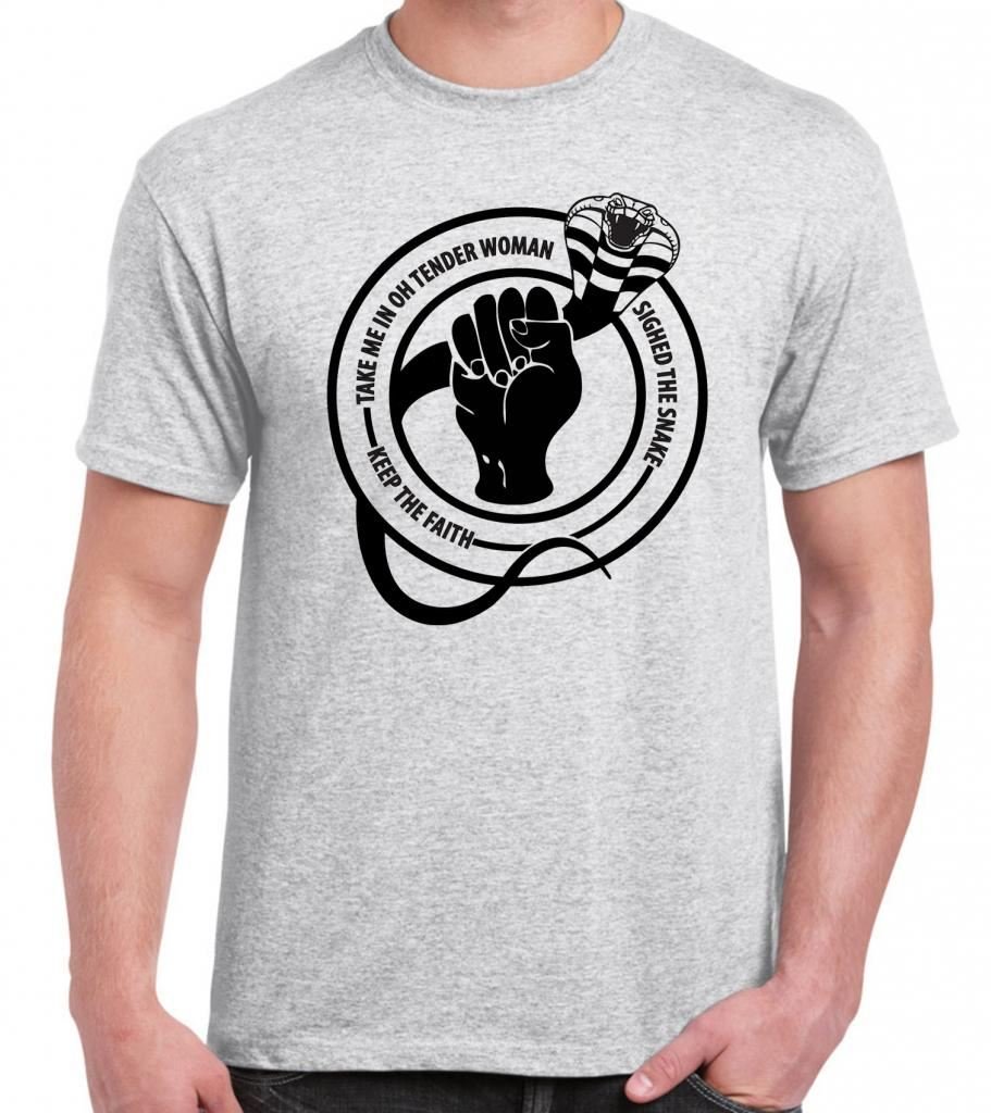 The Snake Northern Soul Keep The Faith Men's T-Shirt (XL, Light Grey)
