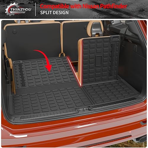 Miniatura 4 de alfombra de carga para maletero, protector de cubierta de elastómero termoplástico (alfombra para maletero con alfombra para respaldo)