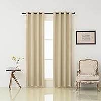 Vista 74 de Pickluc - Paneles de cortinas opacas con ojales, cortinas para bloquear la luz para el dormitorio, aisladas térmicamente, reducción de ruido