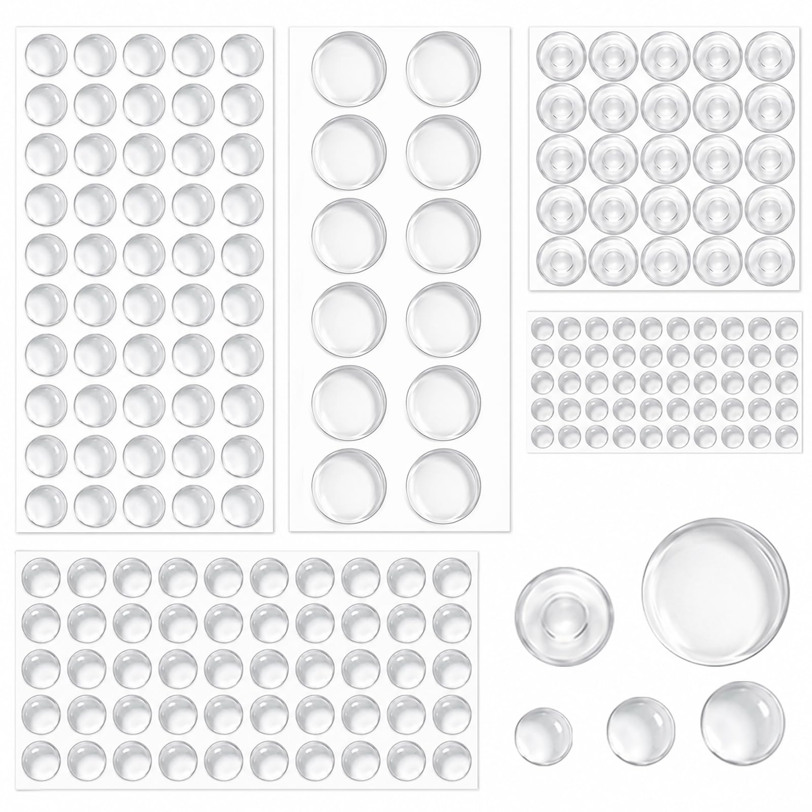 187 Pcs Rubber Feet Rubber Feet for Chopping Board
