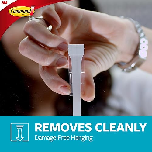 Miniatura 3 de Command Ganchos de baño medianos de diseño, blanco, 2 ganchos, 4 tiras resistentes al agua, organizan sin daños (paquete de 2)