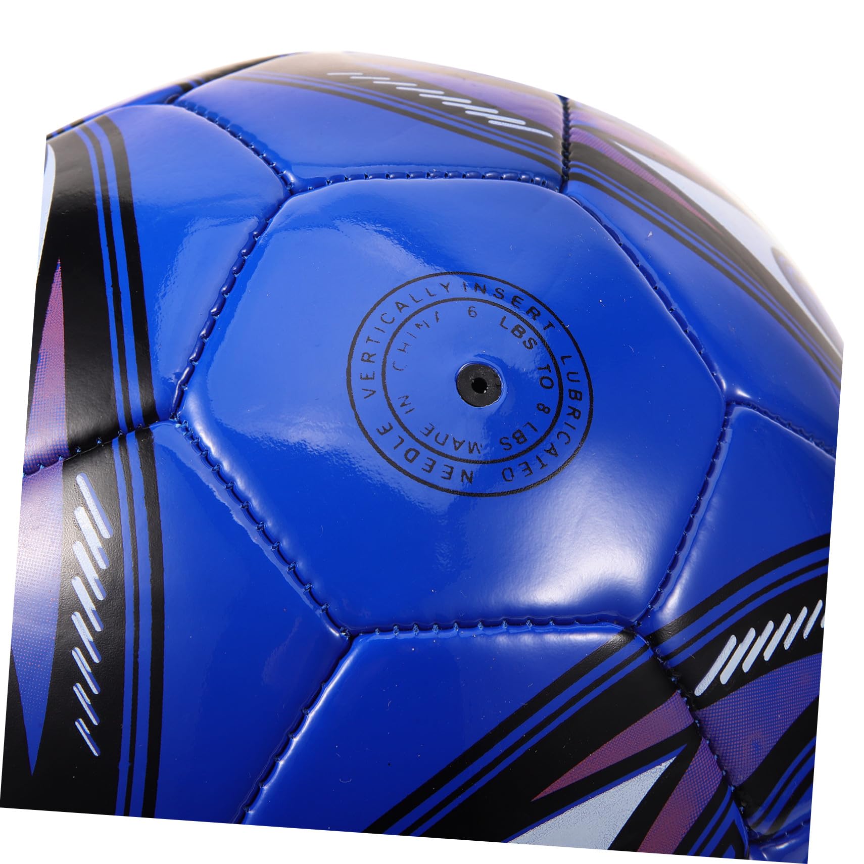 Balón de Fútbol 5 PVC para Niños, Balón Inflable para Entrenamiento, Tamaño Pequeño, Color Azul Tornado, Pelota de Fútbol para Exterior, Adecuado para Juego y Práctica Escolar