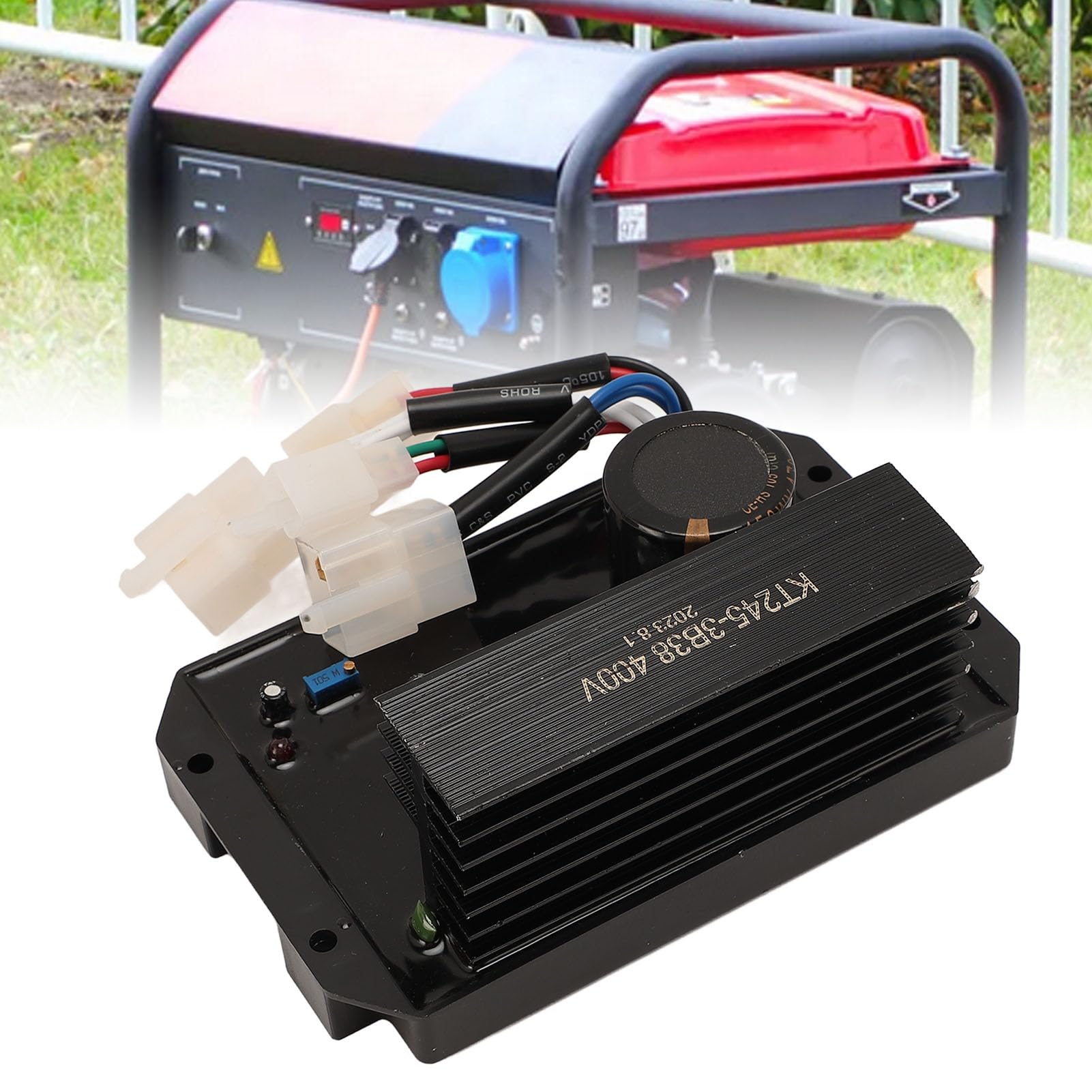 TOPINCN Controlador Regulador de Voltaje Generador de Gasolina Regulador de Voltaje Automático Estabilizador Monofásico Accesorios de Generador