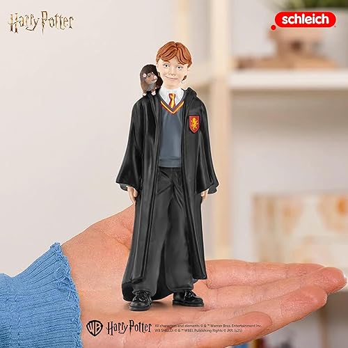Miniatura 3 de Schleich Harry Potter - Ron Weasley y Scabbers la rata - Juego de 2 piezas de Harry Potter - Figuras coleccionables del mundo mágico para niños y