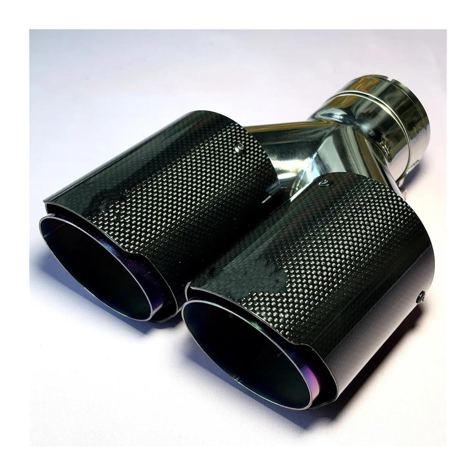 Tubo Di Scarico Auto Terminale Scarico Per Tutte Auto In Fibra Carbonio Viola In Acciaio Inox 1 Pezzo