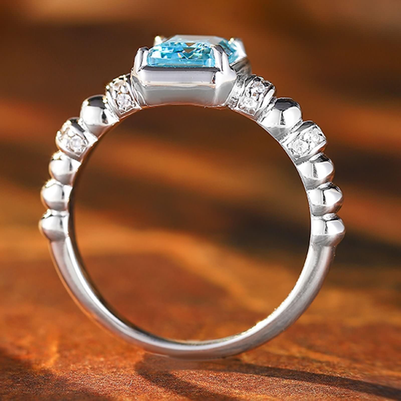 Pierścionek zaręczynowy damski żółte złoto 750, 4 szczęki Solitaire 1,5 ct Szmaragd Prostokąt, Zielone Złote Pierścionki Fedina Kobiety, Rozmiar 8 (48 mm)