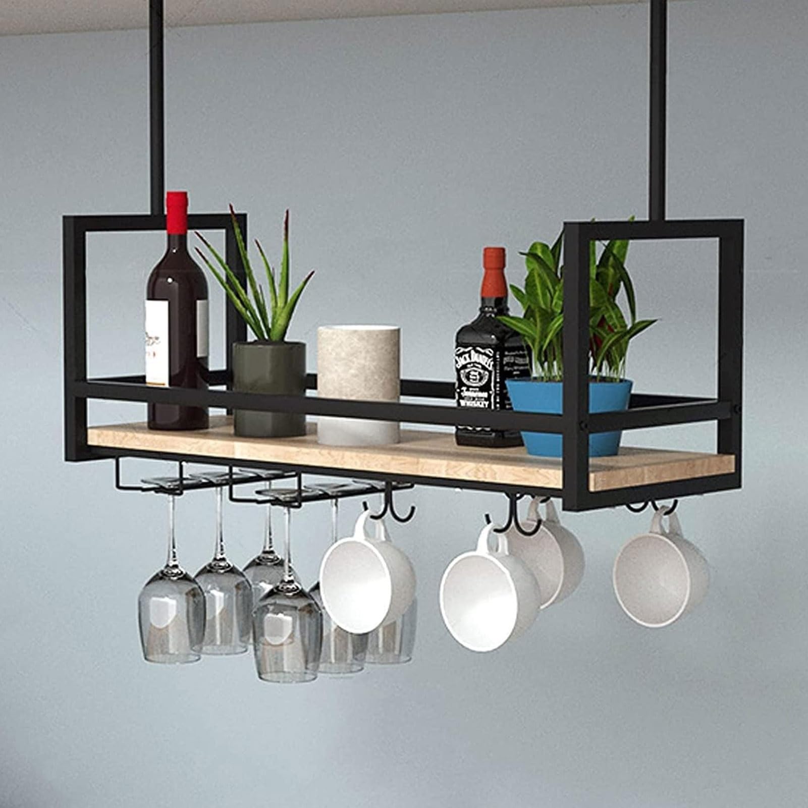 Portabottiglie da parete in metallo stile ge, per bar e ristoranti, scaffali robusti perfetti per l'arredamento della casa e gli appassionati di vino