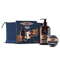King C. Gillette Kit Barba Perfetta Per Una Barba Profumata Ogni Giorno, Con Pochette Da Viaggio, Detergente 3in1 Barba E Viso 350 ml E Balsamo Per Barba 100 ml