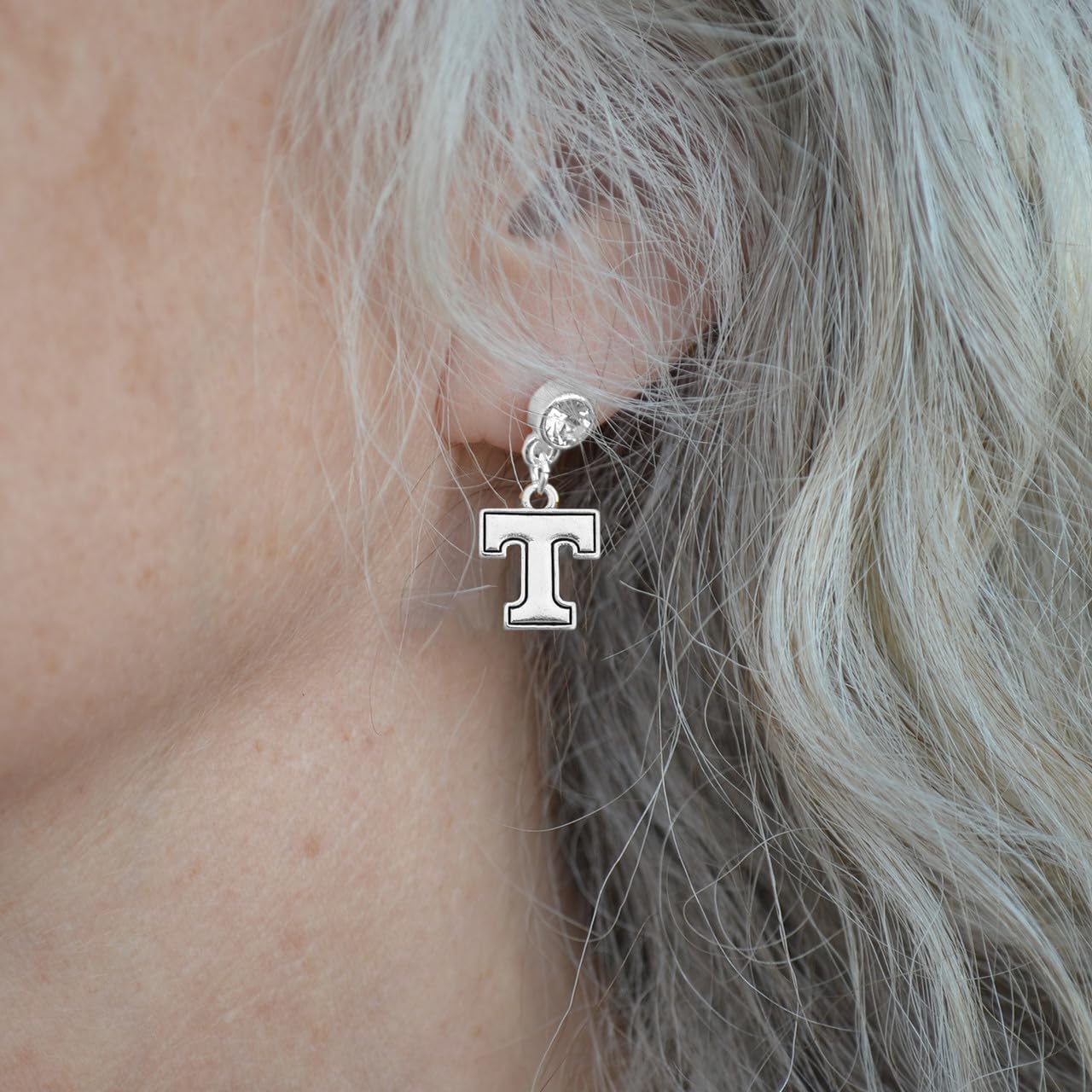 Tennessee Volunteers Lydia Silver Earrings Jewelry Gift Licensed UT