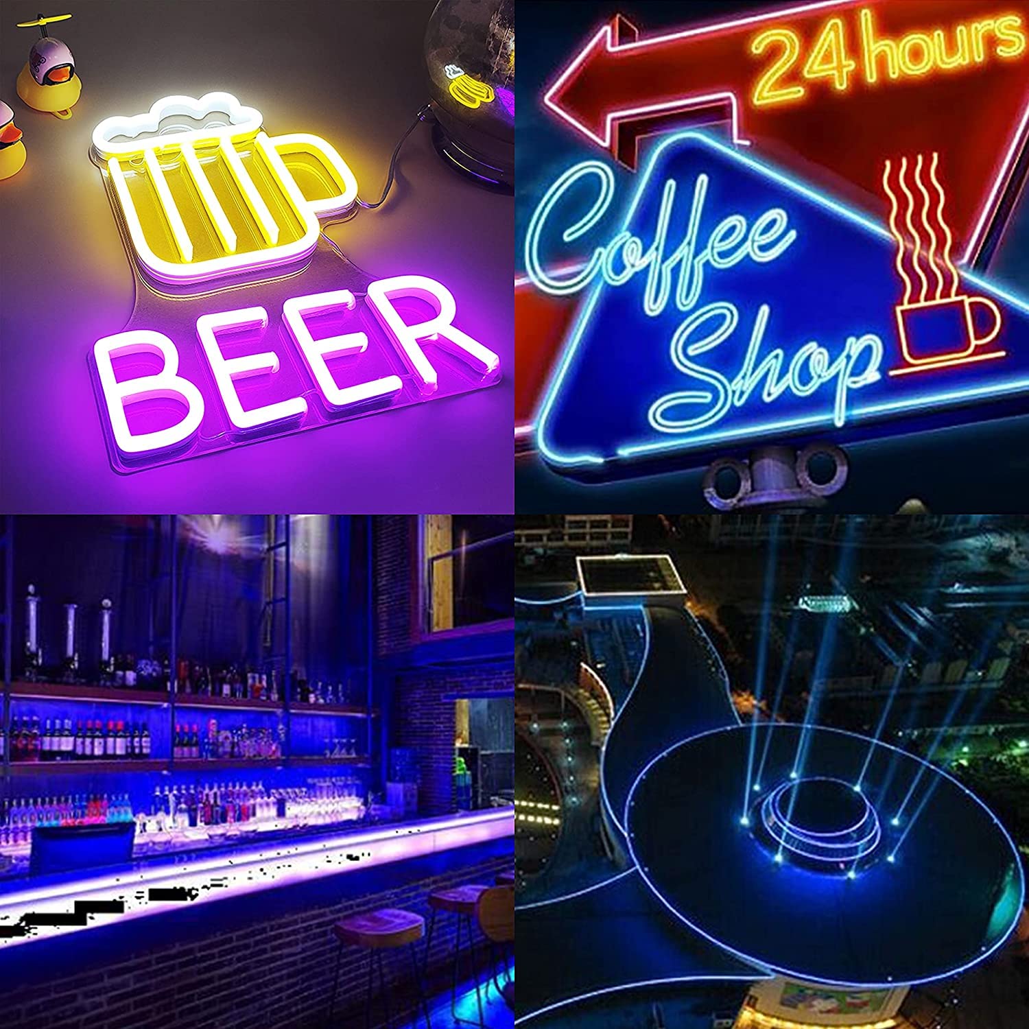 PRENDELUZ Tira Flexible Led Neon RGB, longitud 5m 1750Lm 35W en total - corte metro a metro - ideal para decoración, anuncios y diseños (RGB, 5m)