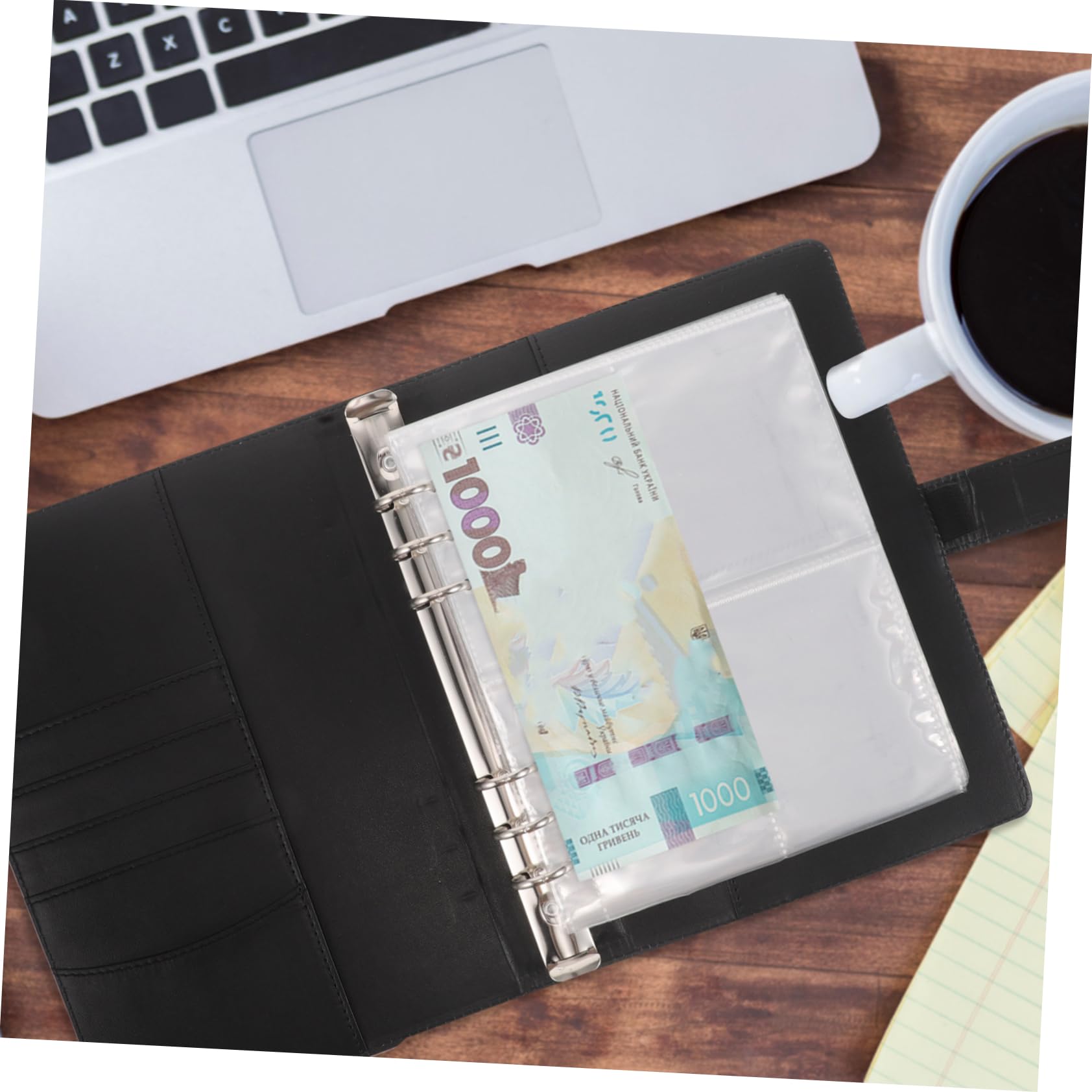 NUOBESTY Elegante Raccoglitore Per Coppie Confezione Da 4 Con Buste E Tasche Per Carte