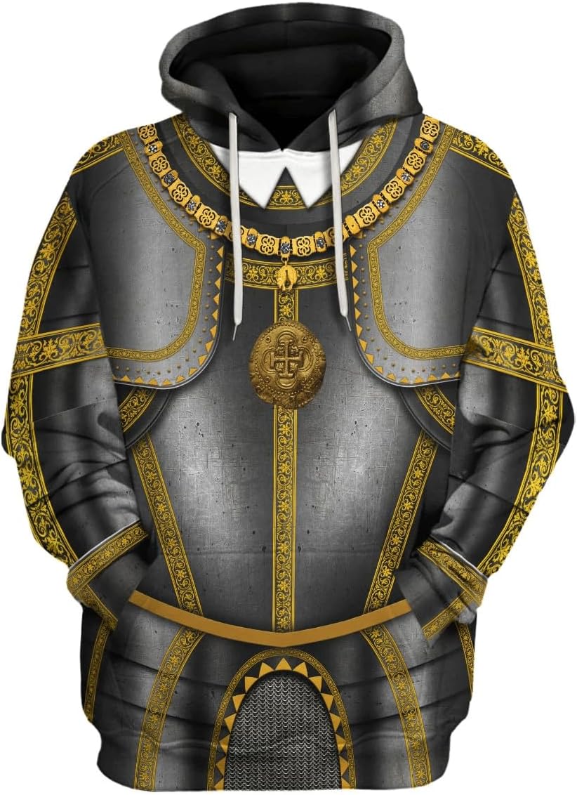 Historical Hoodie Revolutionary War Uniform Costume 3D Printed Army Jacket