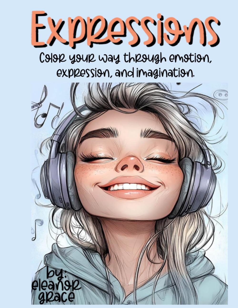 Emotional Expression Coloring Book For Adults: Expressive Portraits for Relaxation, Creativity, and Emotional Exploration