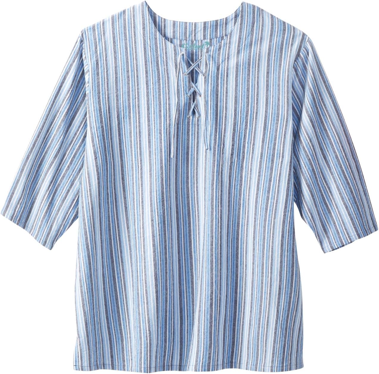 KingSize Men's Big & Tall Gauze Lace-Up Shirt
