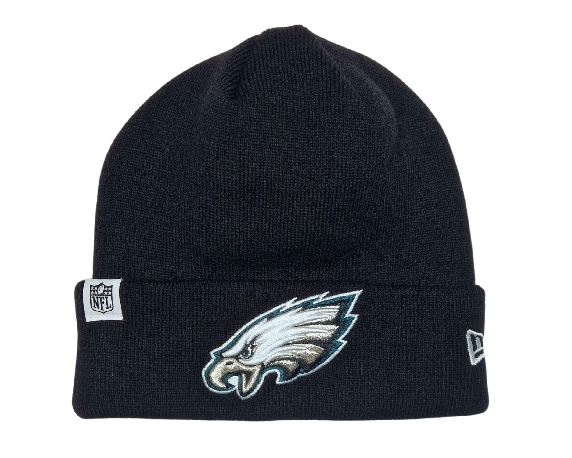 New Era Philadelphia Eagles NFL Loop Label Knit Black Beanie