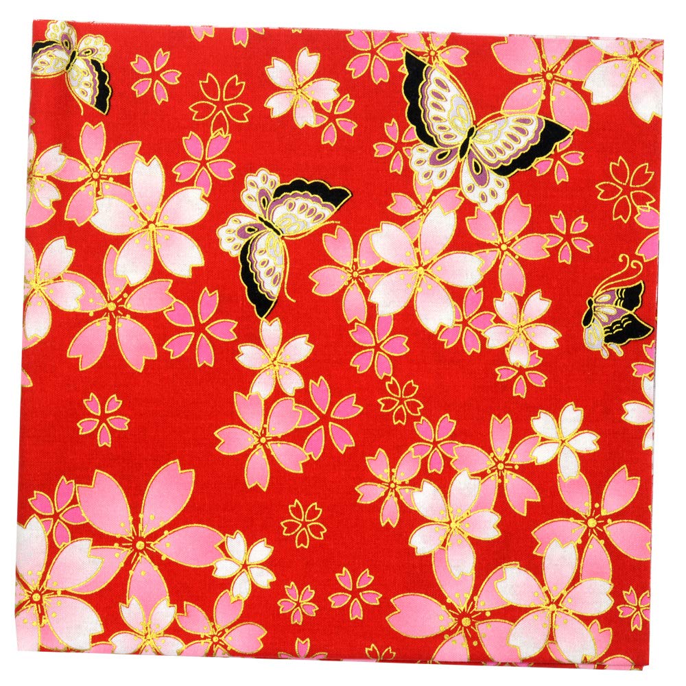 5 piezas de tela de algodón para manualidades cuadrados, 50 x 50 cm (50 x 50 cm), colorido estilo japonés de algodón para envolver cuadrados de tela para coser patchwork