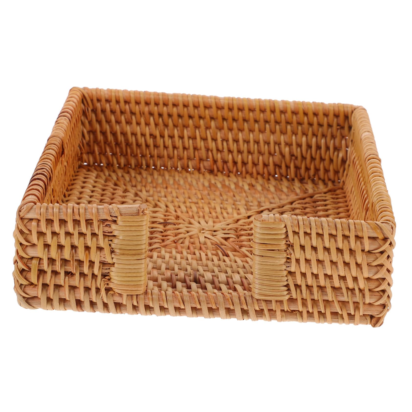 Alipis Rangement de Serviettes Papier Distributeur de Mouchoirs Tressé Boîte à Mouchoirs pour Cuisine et Bureau Organisateur de Papier