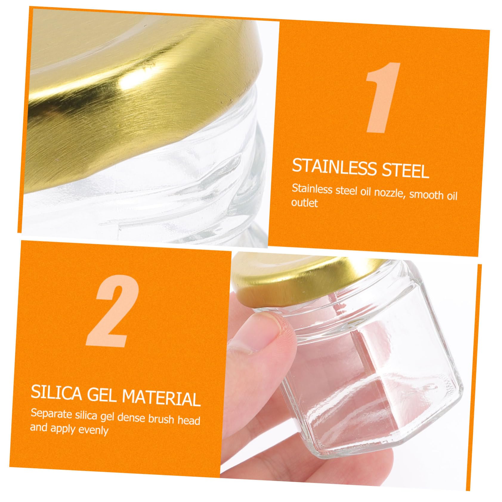 MAGICLULU 20stücke Sechseckgläser Kleine Gläser Mit Deckel Für Honigglas Glasgefäß Kleines Glasgefäß Mit Deckel