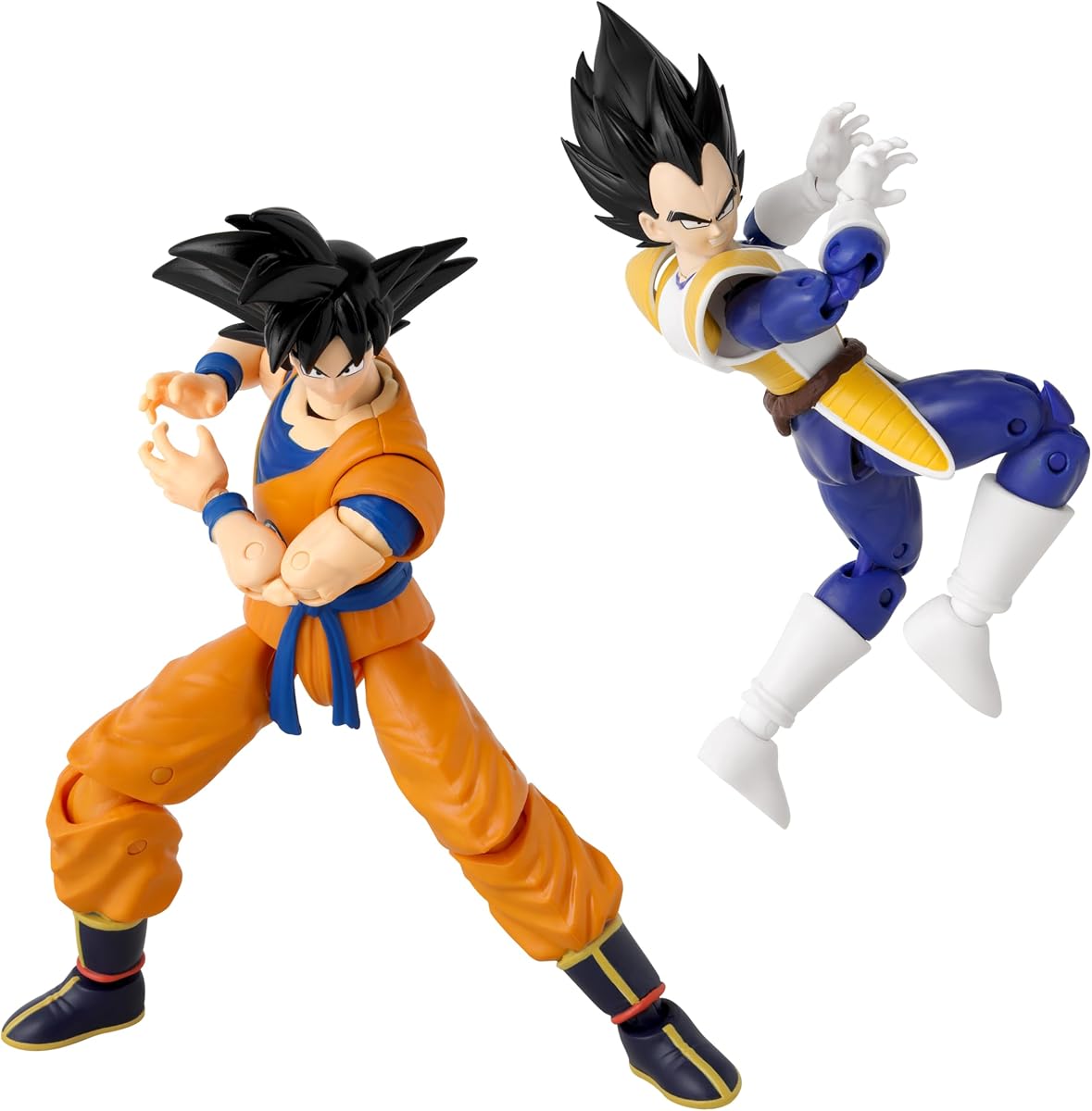 Dragon Stars Series - Dragon Ball Kai - Vegeta vs Goku [Kai ver.], Battle Pack Action Figure Set | Dragonball Z 6 Inch Action Figure Dragon Stars 2-Pack - Vegeta vs Goku Kai Version