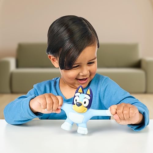 Miniatura 2 de Elastic BLUEY  Figura de juguete súper elástica de BLUEY con relleno esponjoso  Estira hasta 3 veces su tamaño
