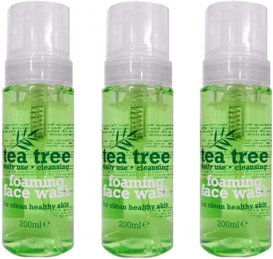Tea Tree Foaming Face Wash 200 ml Pack of 3 For Clean & Healthy