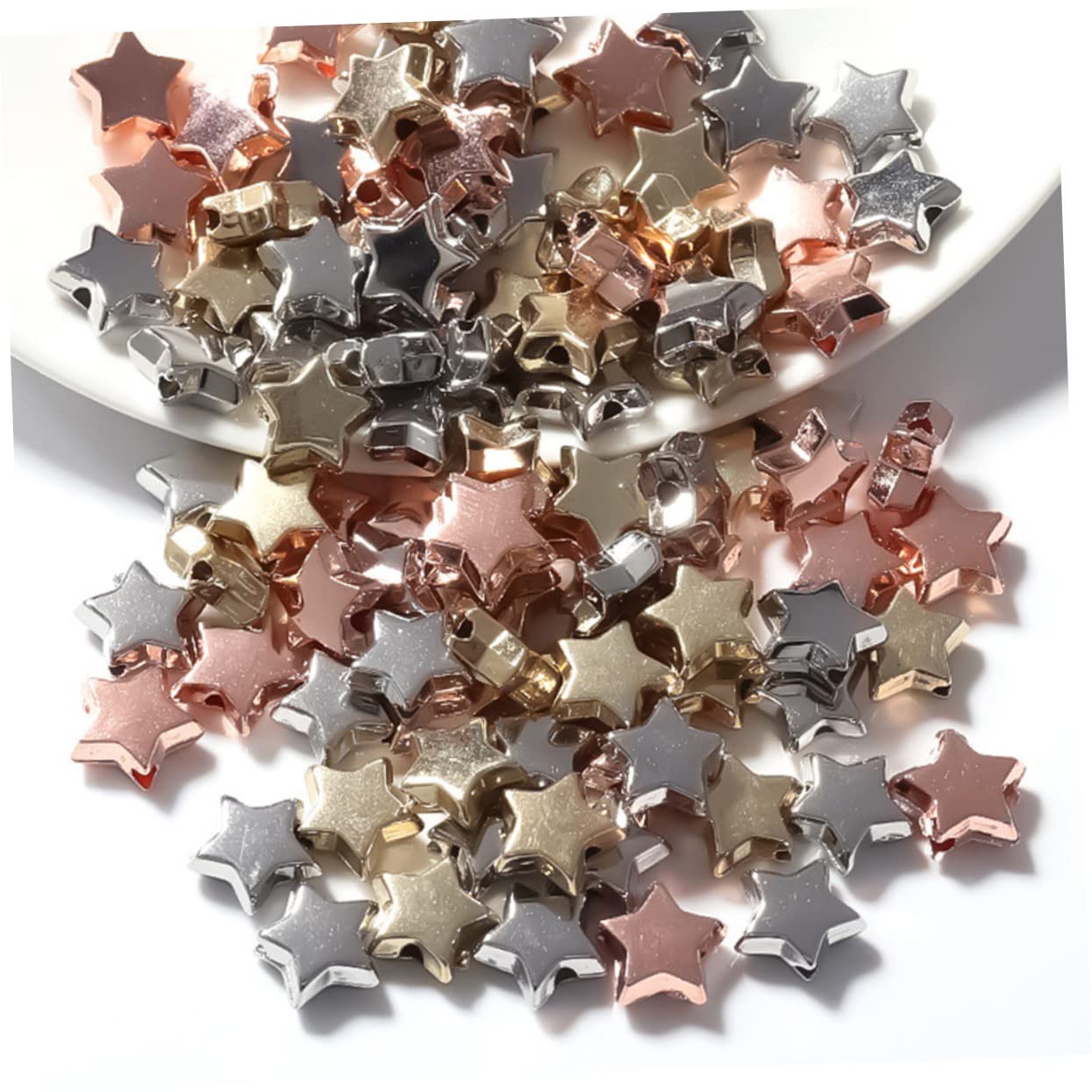 Uonlytech Cuentas Sueltas De Para Diy De Abalorios Para Joyería Manualidades Y Accesorios De Fabricación De Collares Y Pulseras 300 Piezas*5