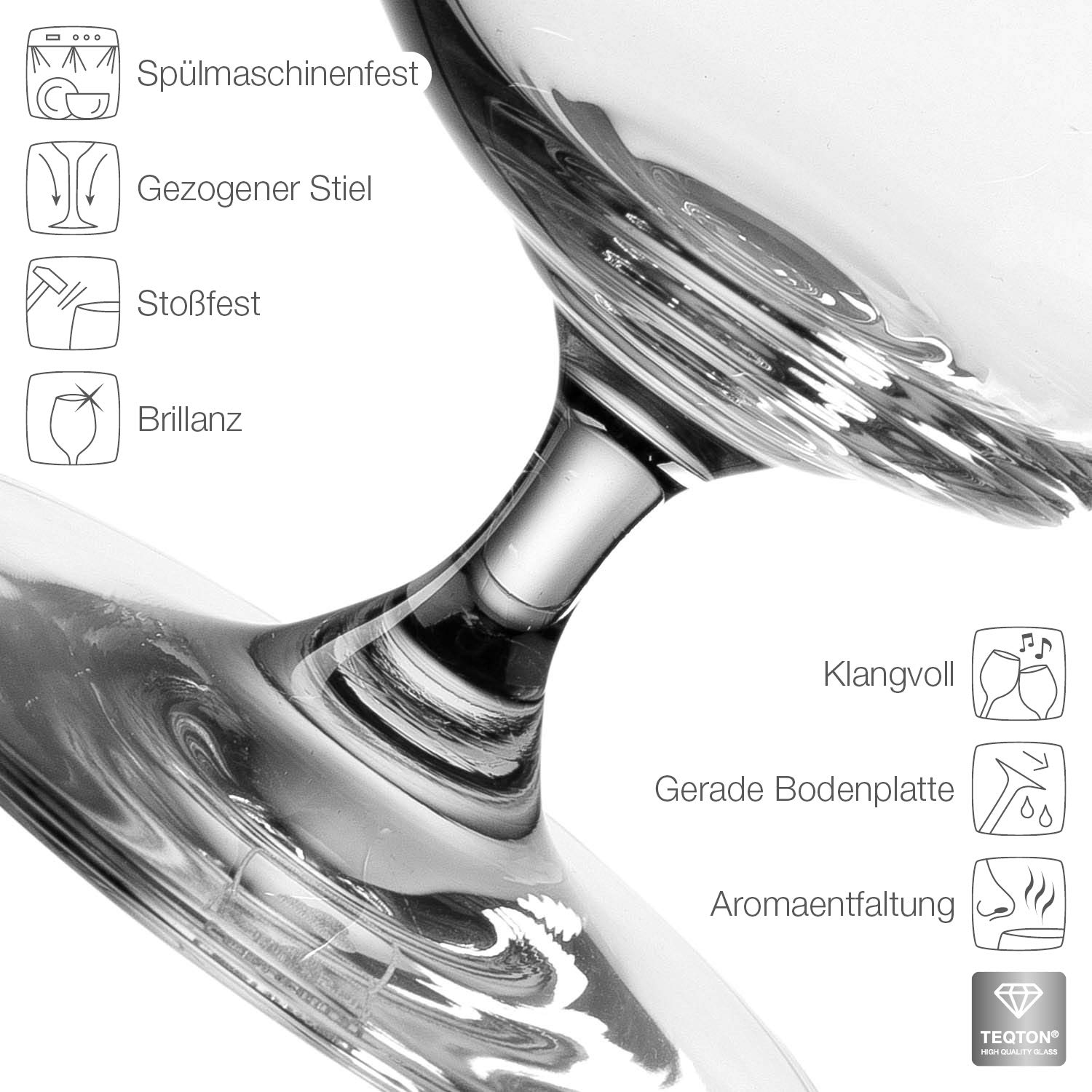 Leonardo Ciao+ kieliszki do koniaku, zestaw 6 sztuk, obrotowe, z wyciągniętym trzonkiem, nadają się do mycia w zmywarce, 6 sztuk, 400 ml, 061454