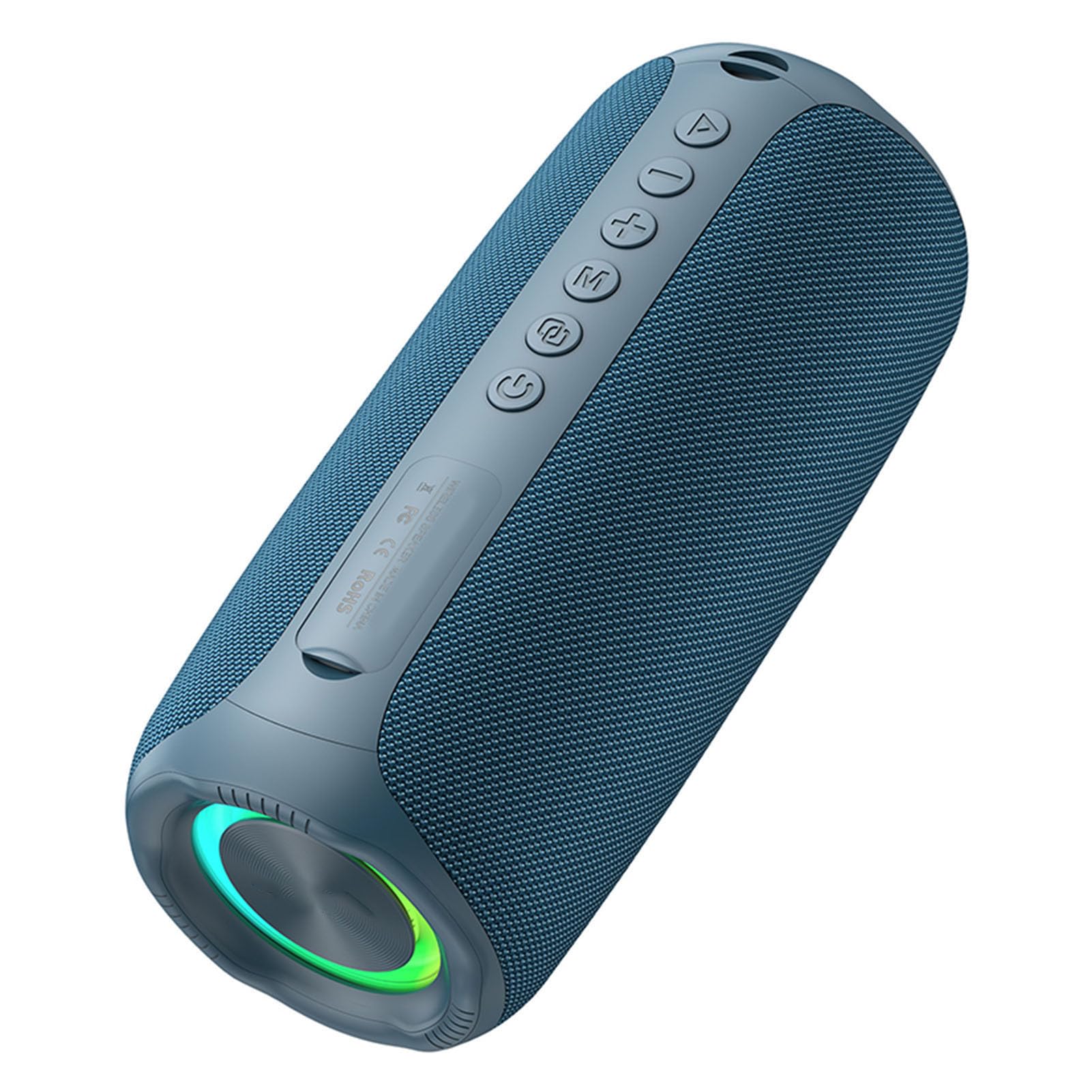 Ejoyous Altoparlante Portatile Wireless con Driver Full Range da 52 Mm, Altoparlante Wireless BT 5.4, Luci RGB, 3600 MAh Ricaricabile, Portata 10 M per Giochi all'aperto per Feste in Casa (BLUE)