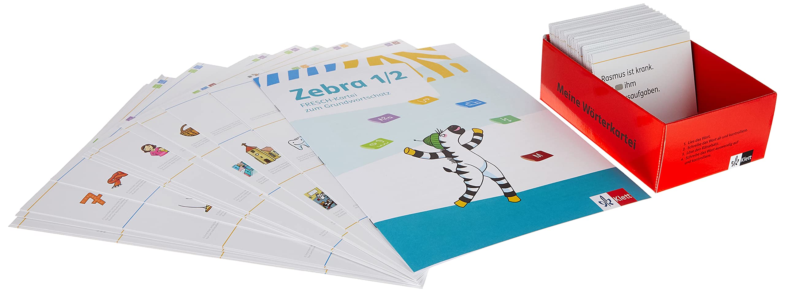 Zebra 1/2: FRESCH-Kartei zum Grundwortschatz Klasse 1/2 (Zebra. Ausgabe
