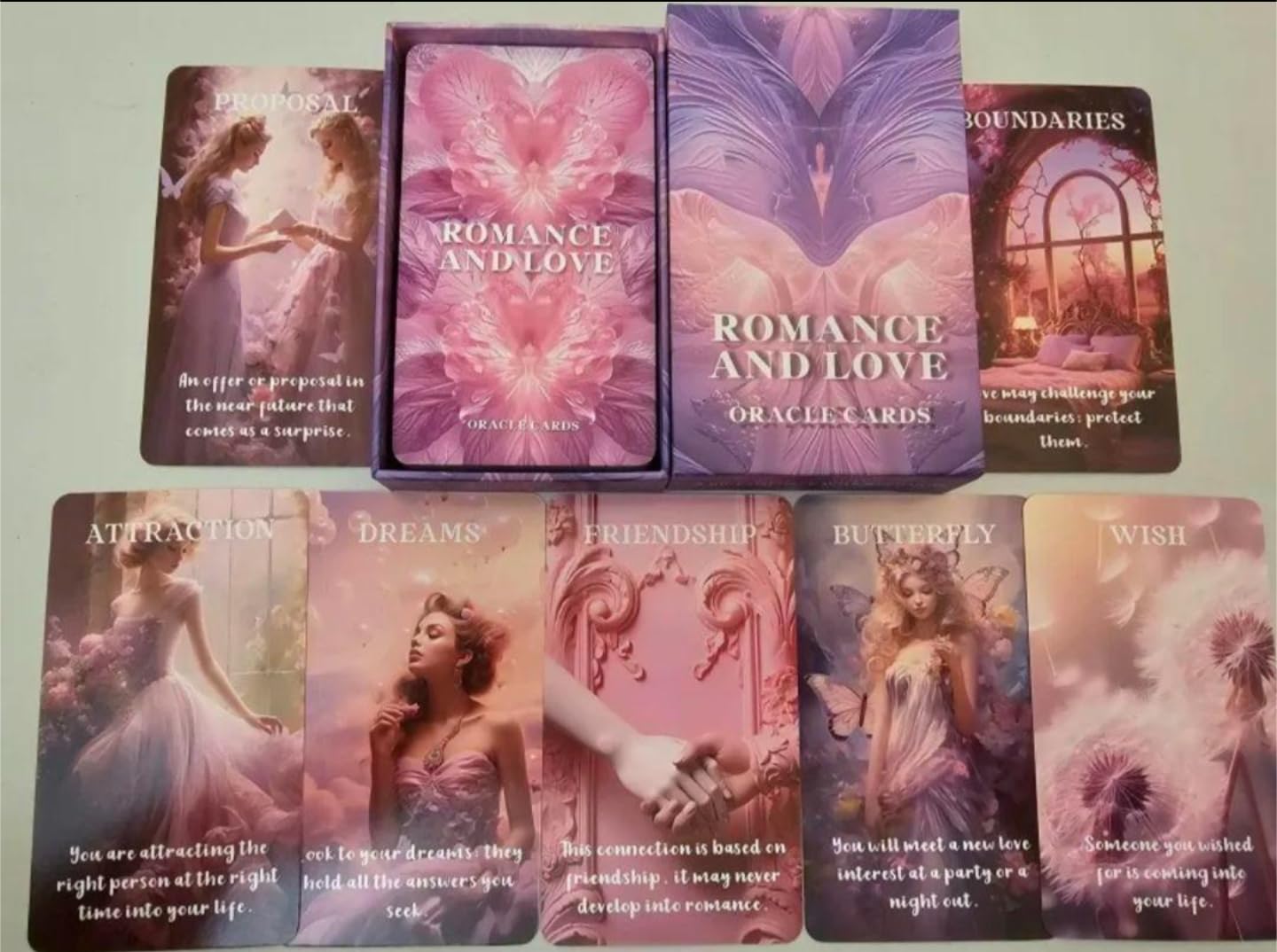 Amazon.co.jp: ロマンス＆ラブ オラクルカード, 50枚入り, ピンク系