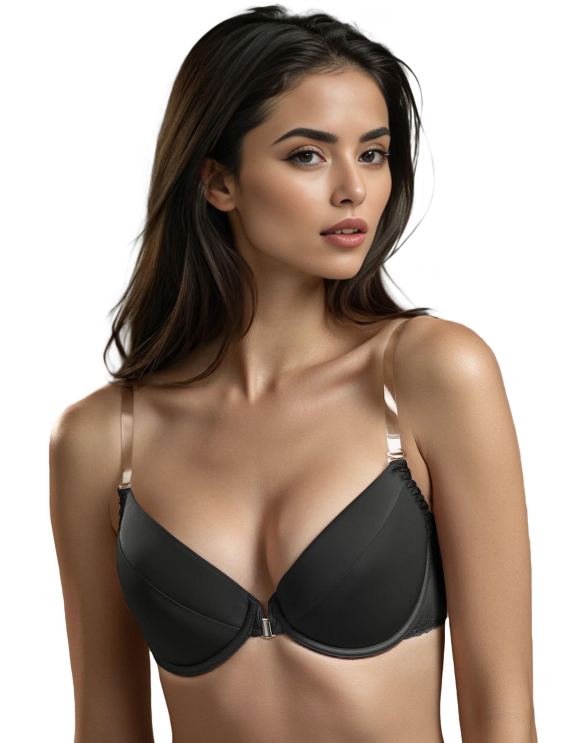 Vivisence Reggiseno Push Up Cinghie Regolabili per Outfit con Schiena Scoperta 1086