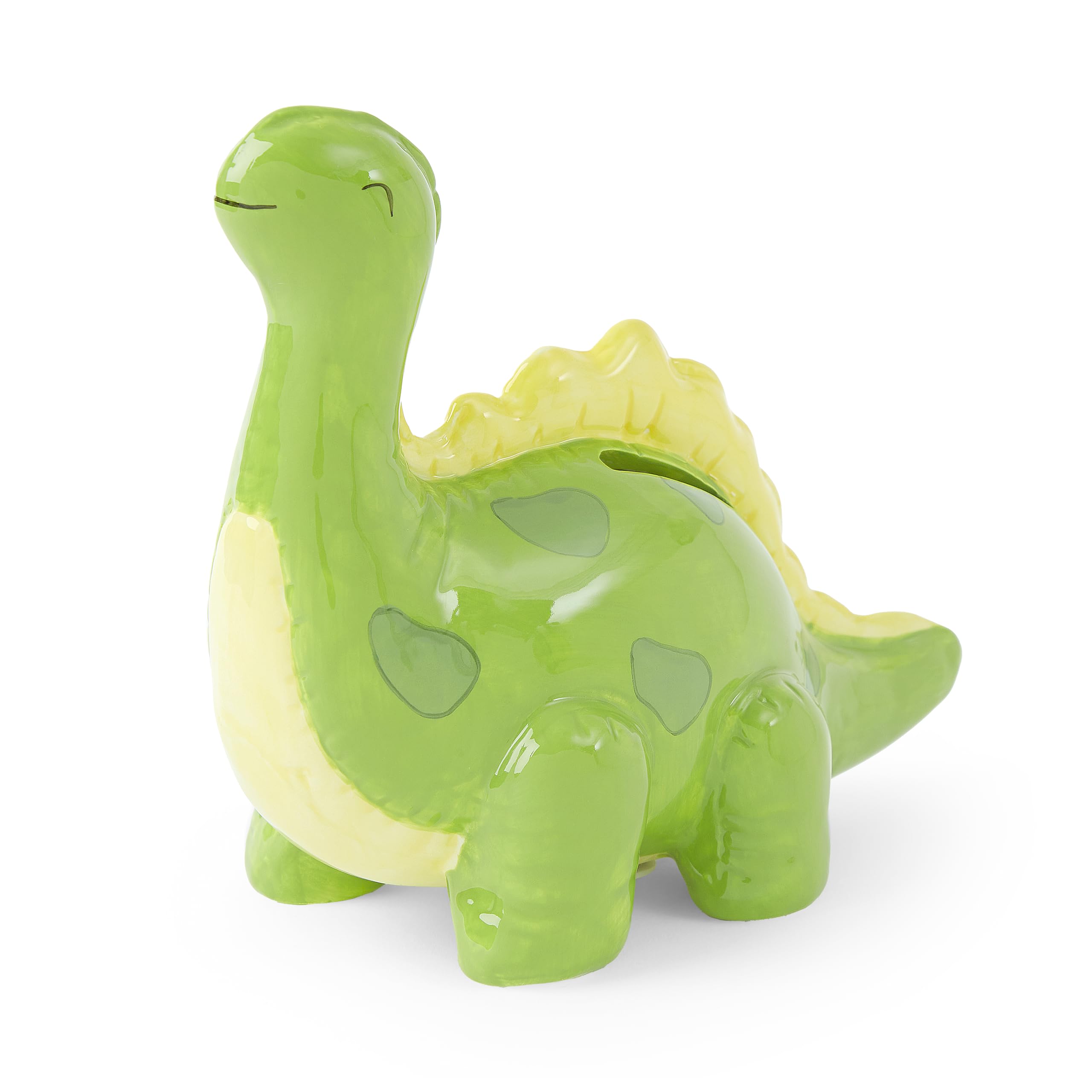Mousehouse Gifts Green Brontesaurus Playful Dinosaur Themed Piggy Banks For Children, Money Box For Kids, Ages 3+ (Green Brontesaurus)