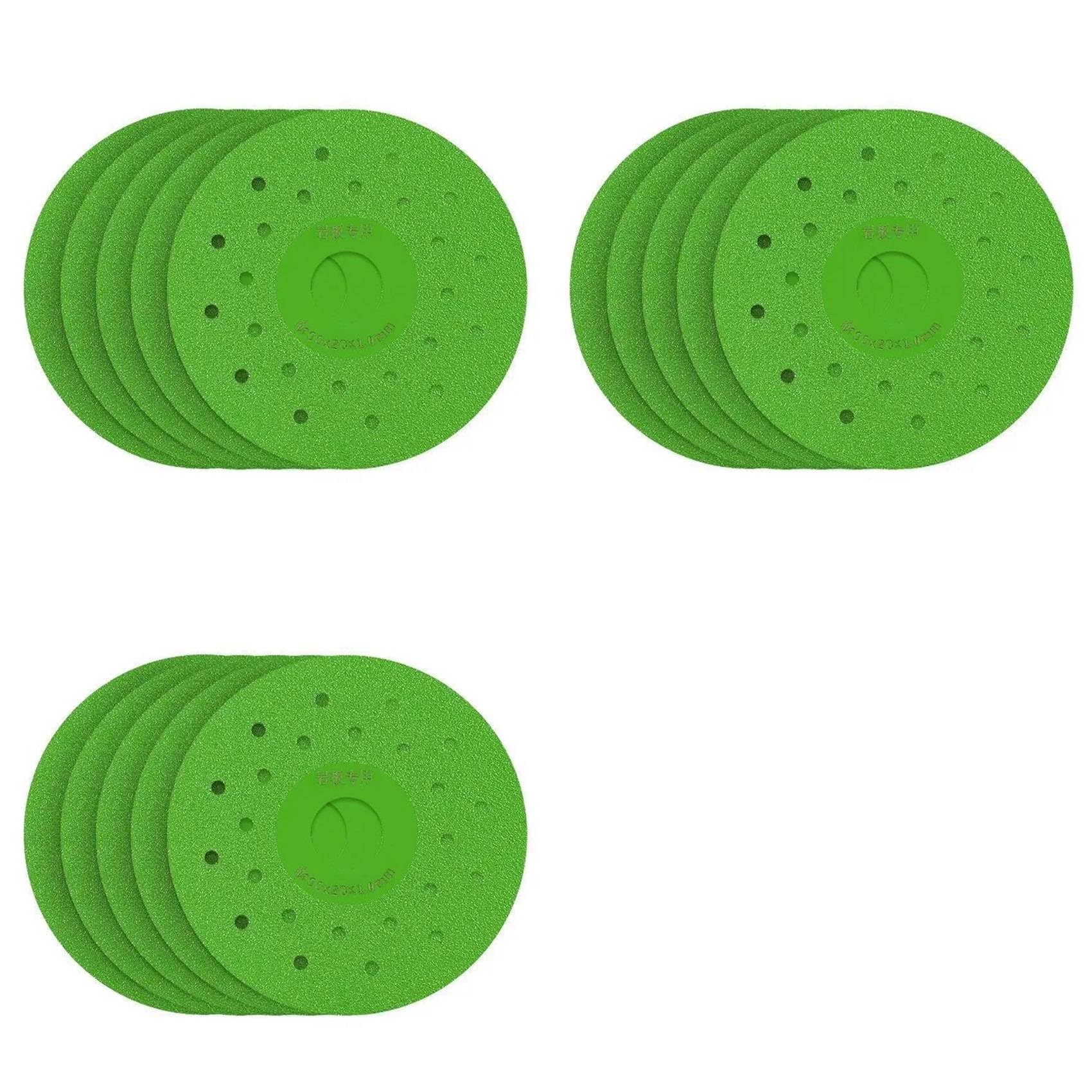 Jnchdghwa Green 15Pcs 4Inch/100Mm Super Thin Cutting Disc For Porcelain Glass Tile Marble Saw Blade Brazed Cut-Off Wheel