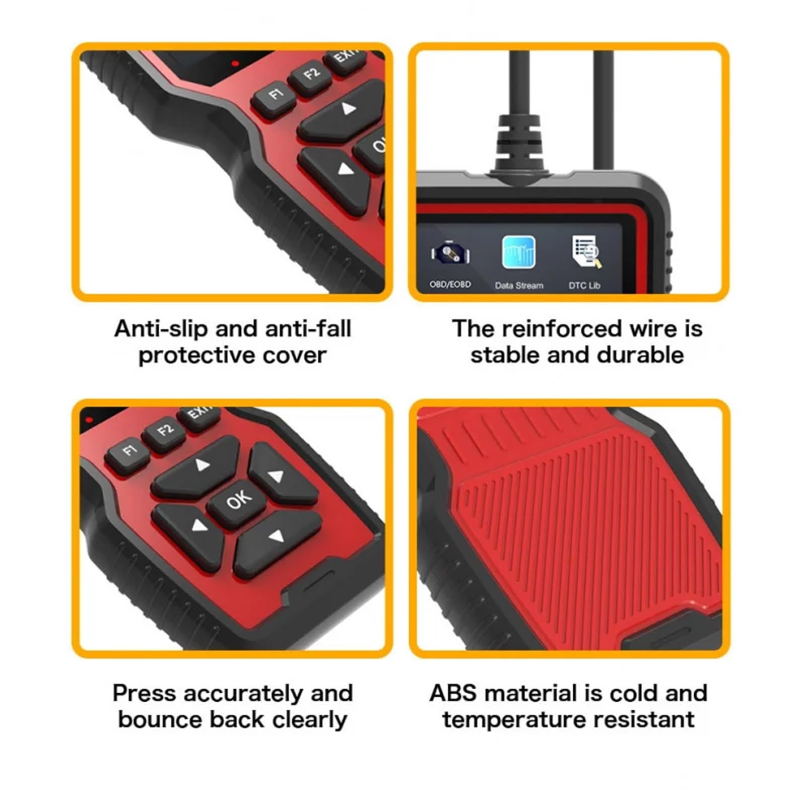 V519 OBD2 OBDII Scanner Colorful Screen Multi-language and Printer Diagnostic Device