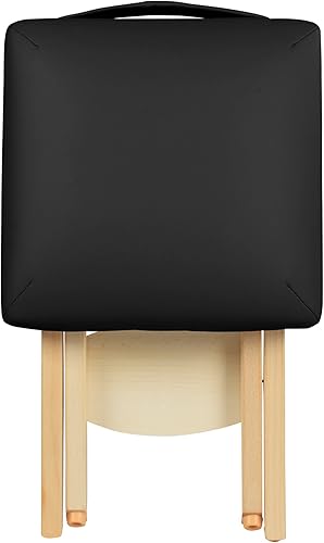Miniatura 7 de Master Massage Tables - Taburete de masaje plegable de madera ligero, color morado