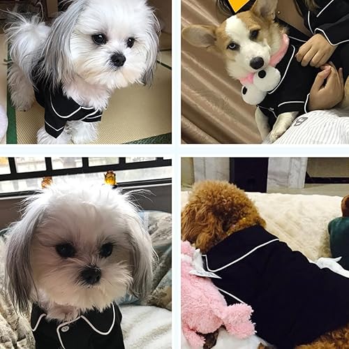 Miniatura 3 de Pijama de seda para perros pequeños y gatos, camisas suaves para mascotas, ropa de descanso para cachorros, ropa para perros, Bulldog Yorkie gatos,